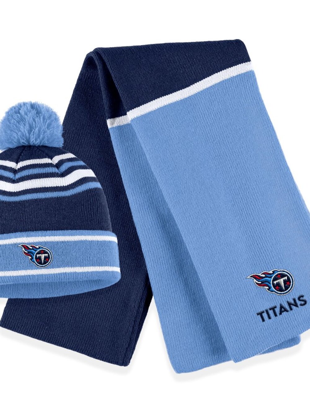 Tennessee Titans WEAR by Erin Andrews Women's Colorblock Cuffed Knit Hat